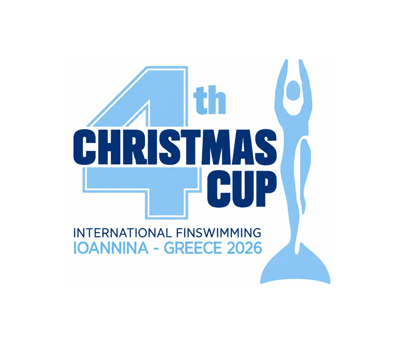 4th Christmas Cup, International Finswimming, Ioannina, Greece 2026 logo