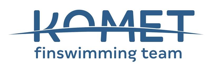 Komet finswimming team logo, inspired by the Aurora logo
